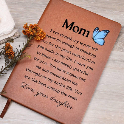 Mom Personalized Vegan Leather Journal – Mother’s Day Gift – view 8