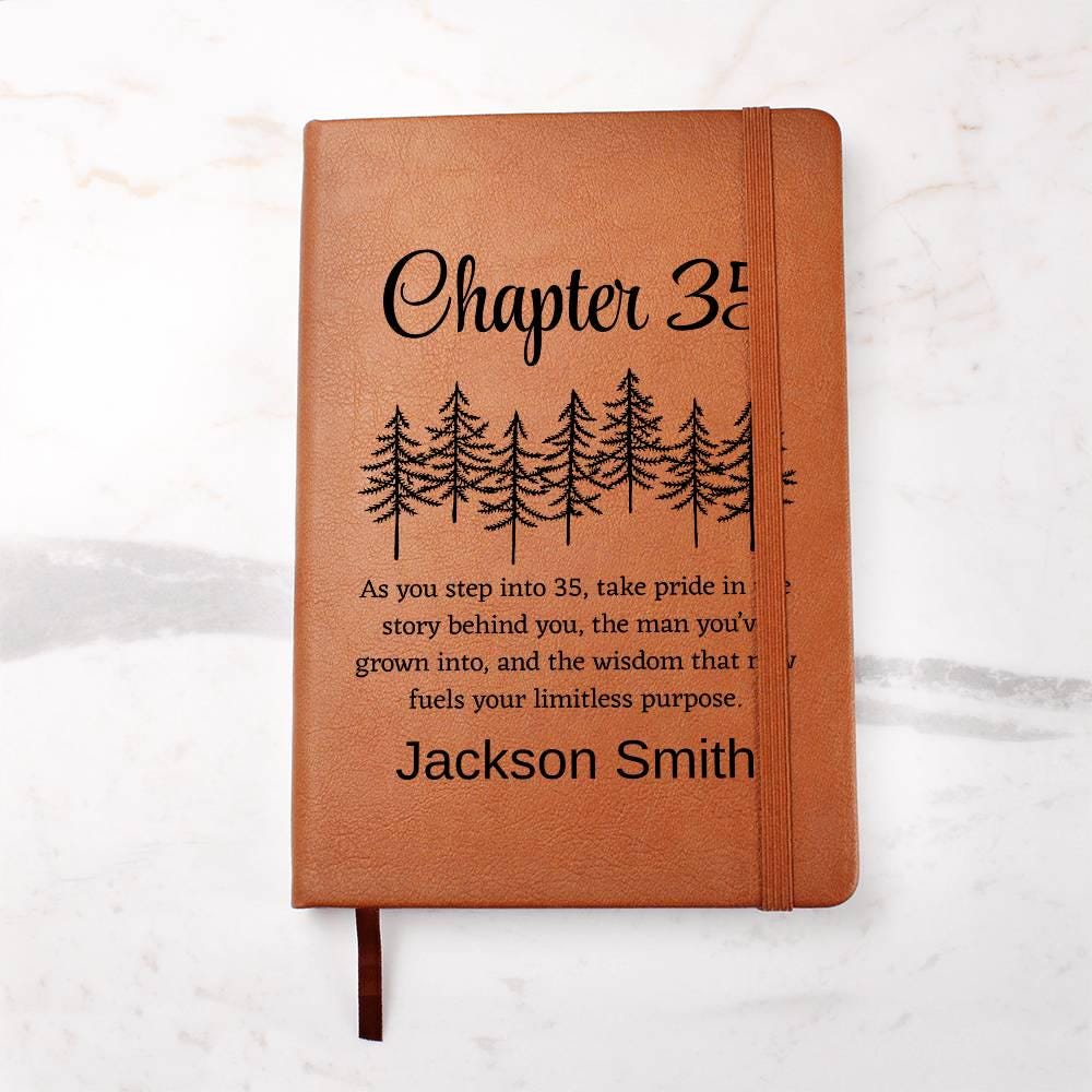 35th Birthday Gift Personalized Journal – Birthday Gift for Man – view 2