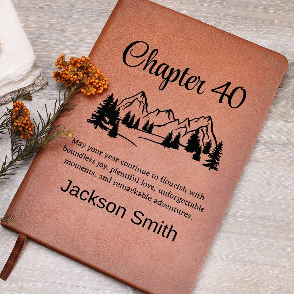 Forty Year Birthday Gift Personalized Journal – Man Birthday Gifts – view 8