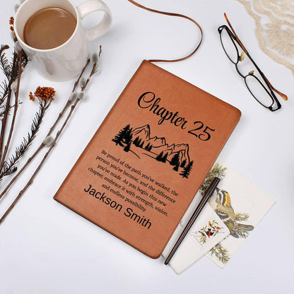 25th Birthday Gift Personalized Leather Journal – 25 Year Old Gifts – view 9
