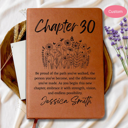 Personalized 30th Birthday Gift – Chapter 30 Journal – view 8