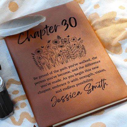 Personalized 30th Birthday Gift – Chapter 30 Journal – view 7