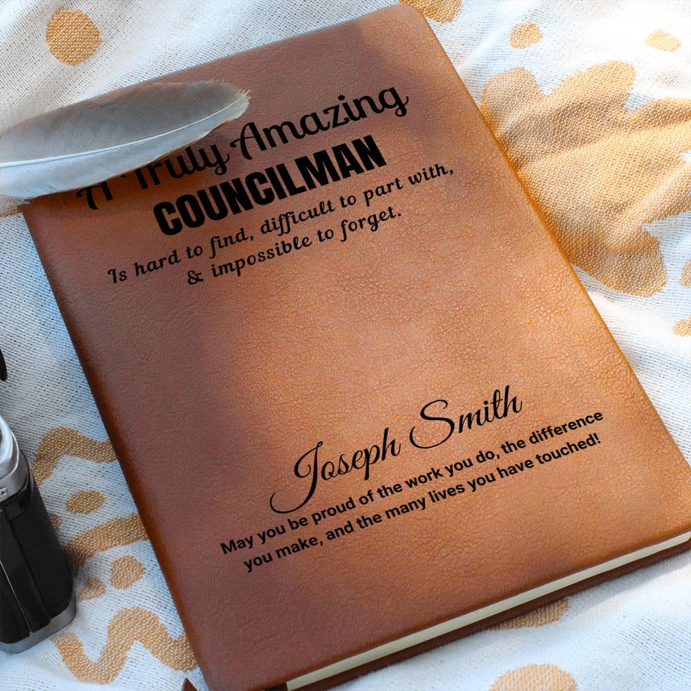 Personalized Councilman Journal – Gift for City Council Member – view 8