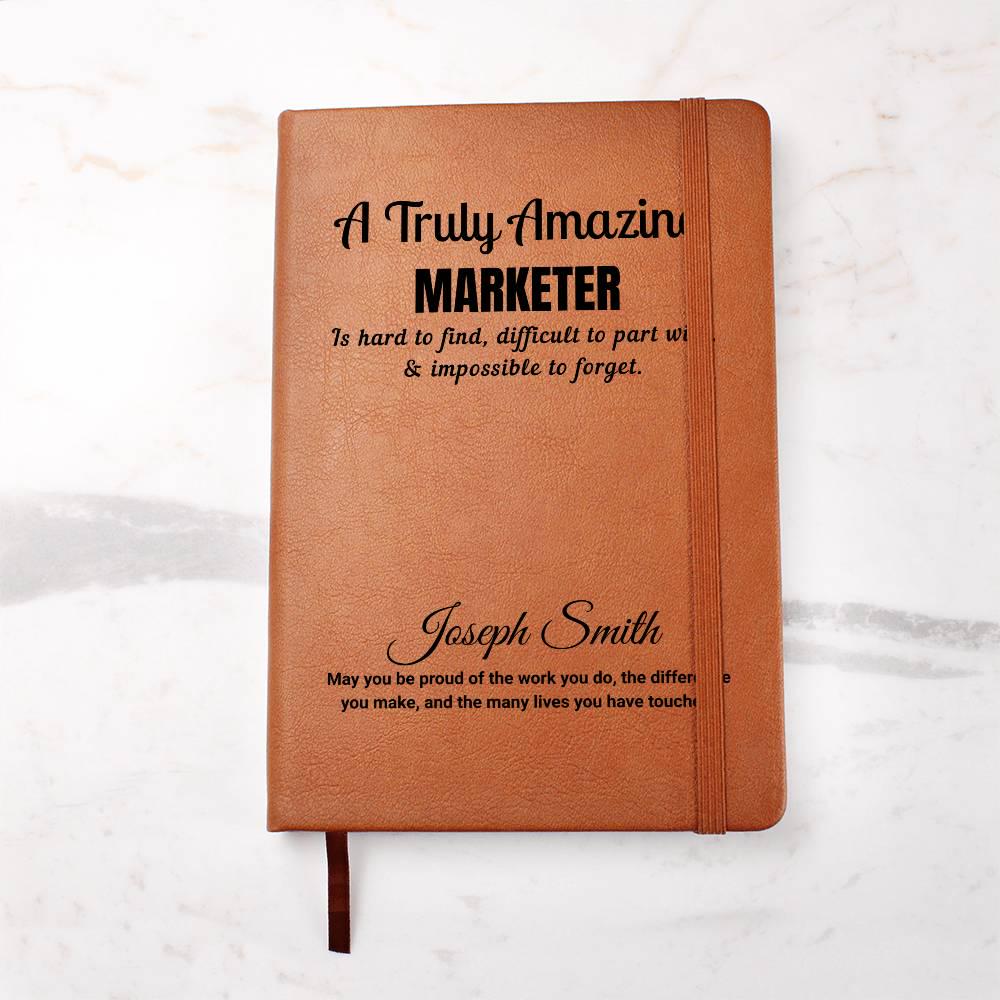 Personalized Marketer Journal – Gift for Marketing Professional – view 6