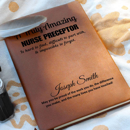 Personalized Nurse Preceptor Journal – Gift for Nursing School – view 7