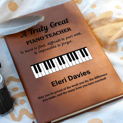 Personalized Piano Teacher Journal – Custom Pianist Gift – view 6