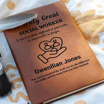 Personalized Social Worker Journal – Social Work Gifts – view 5