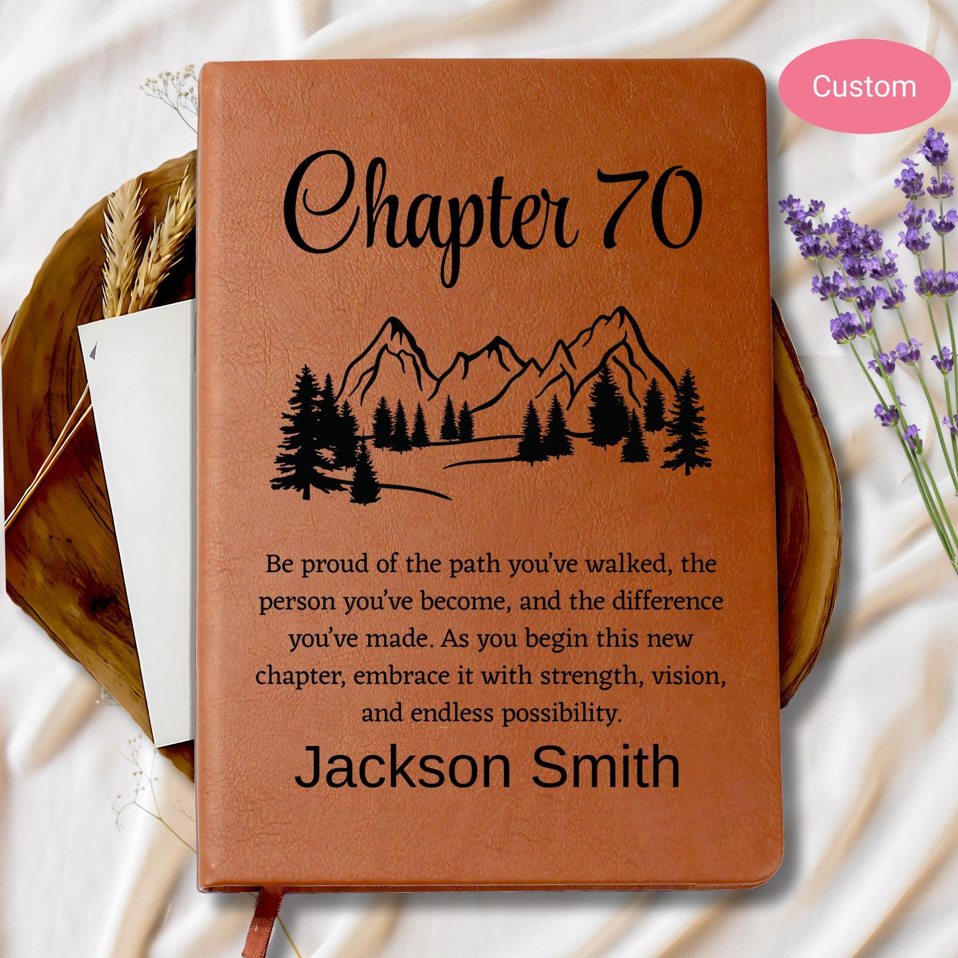 Personalized 70th Birthday Gift Journal – Friend 70 Years Gift – view 7