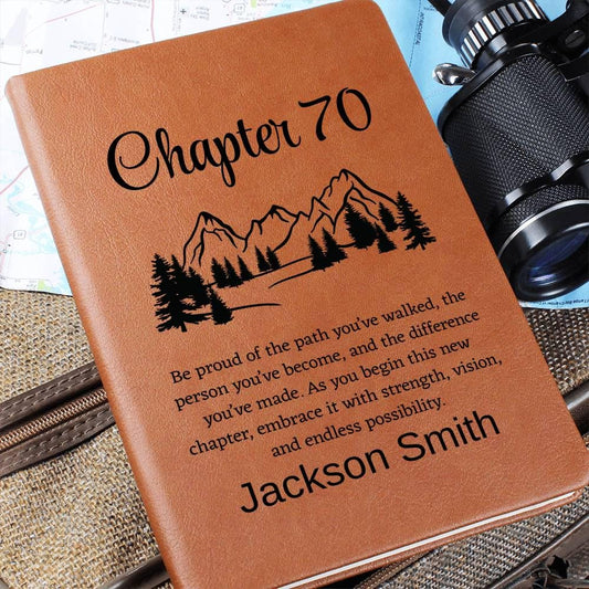 Personalized 70th Birthday Gift Journal – Friend 70 Years Gift – view 2