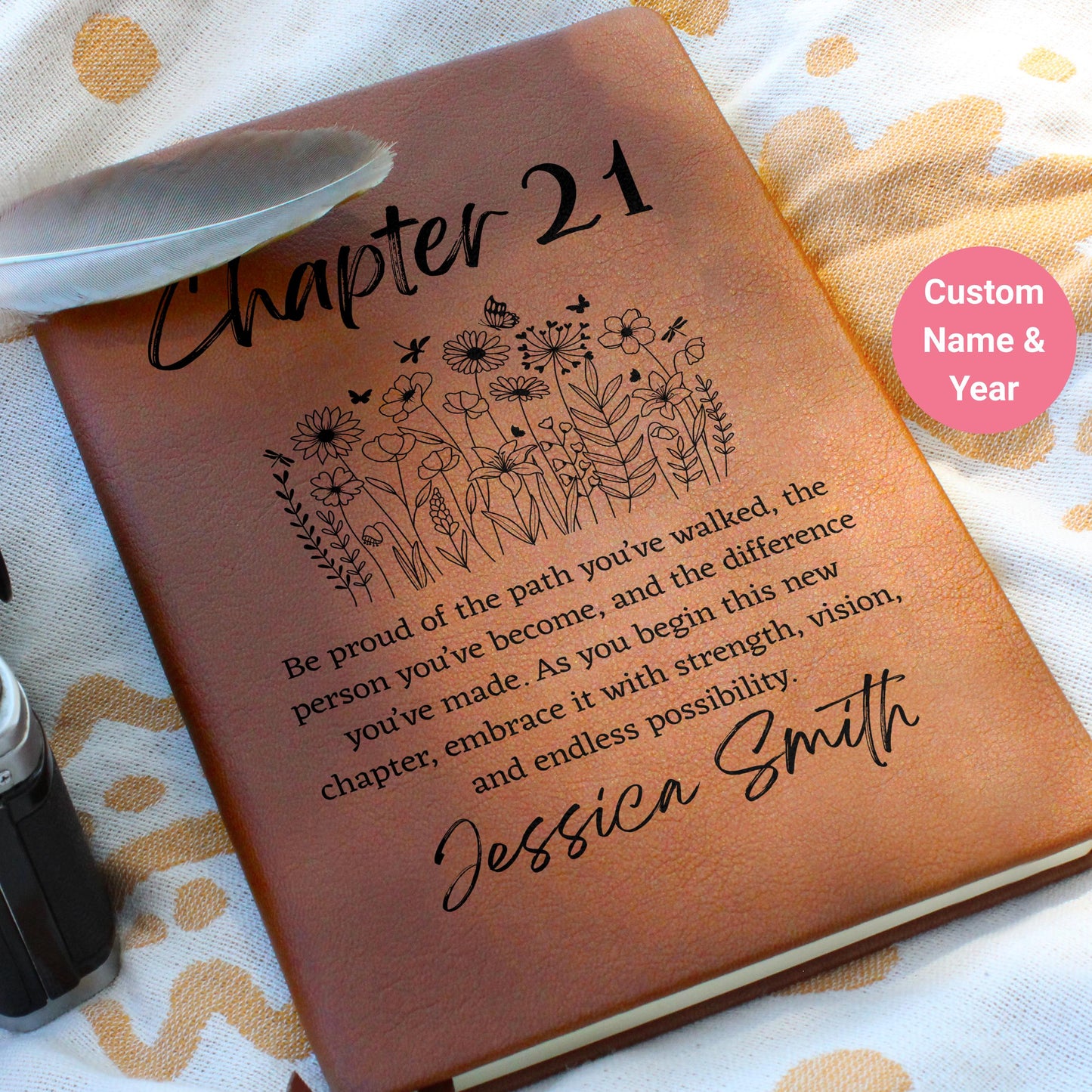 Personalized 21st Birthday Gift – Chapter 21 Journal for Daughter