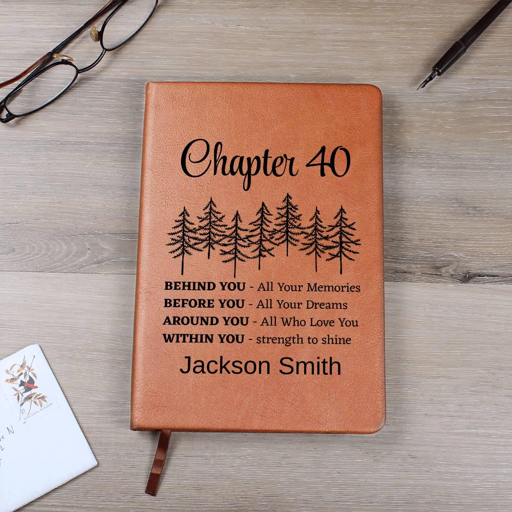 Forty Birthday Gift Personalized Hardcover Journal – Turning 40 Gift – view 10