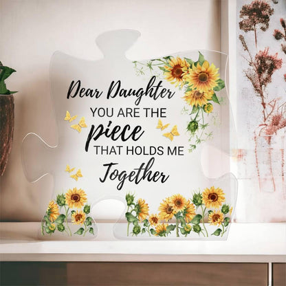 Personalized Acrylic Puzzle Plaque: Heartfelt Gift for Daughter – view 5