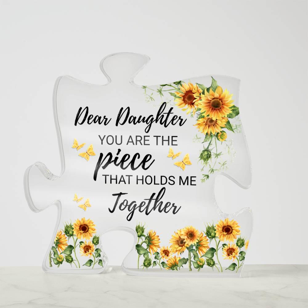 Personalized Acrylic Puzzle Plaque: Heartfelt Gift for Daughter – view 4