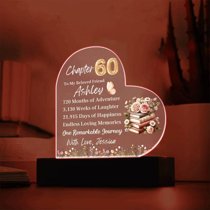 60th Birthday Gift Personalized Acrylic Plaque – Chapter 60 Gift – view 10