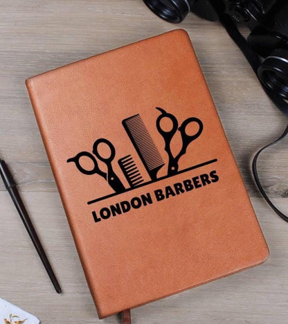Personalized Barber Shop Leather Journal – Gift for Barber Dad