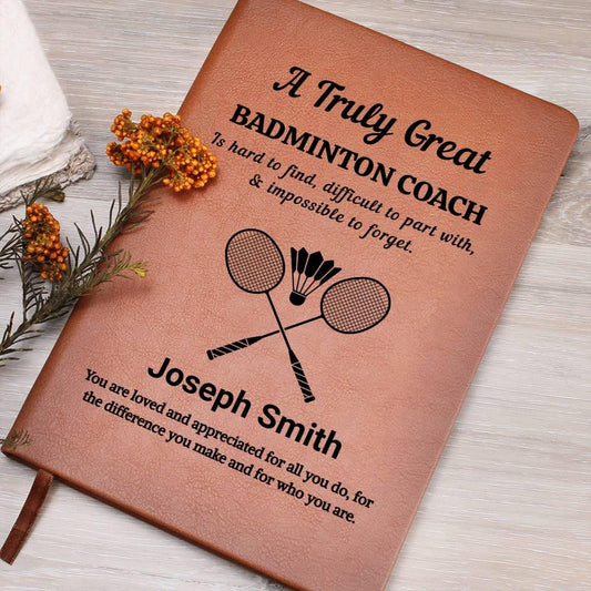 Personalized Badminton Coach Gift