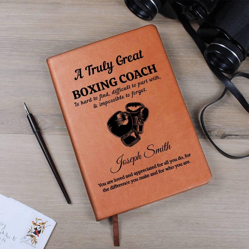 Boxing Coach Personalized Journal Gift – Appreciation – view 4