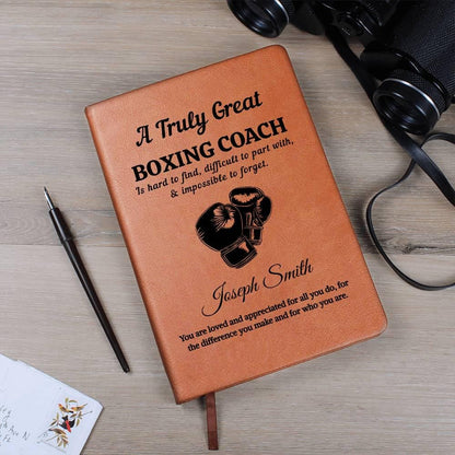 Boxing Coach Personalized Journal Gift – Appreciation – view 4