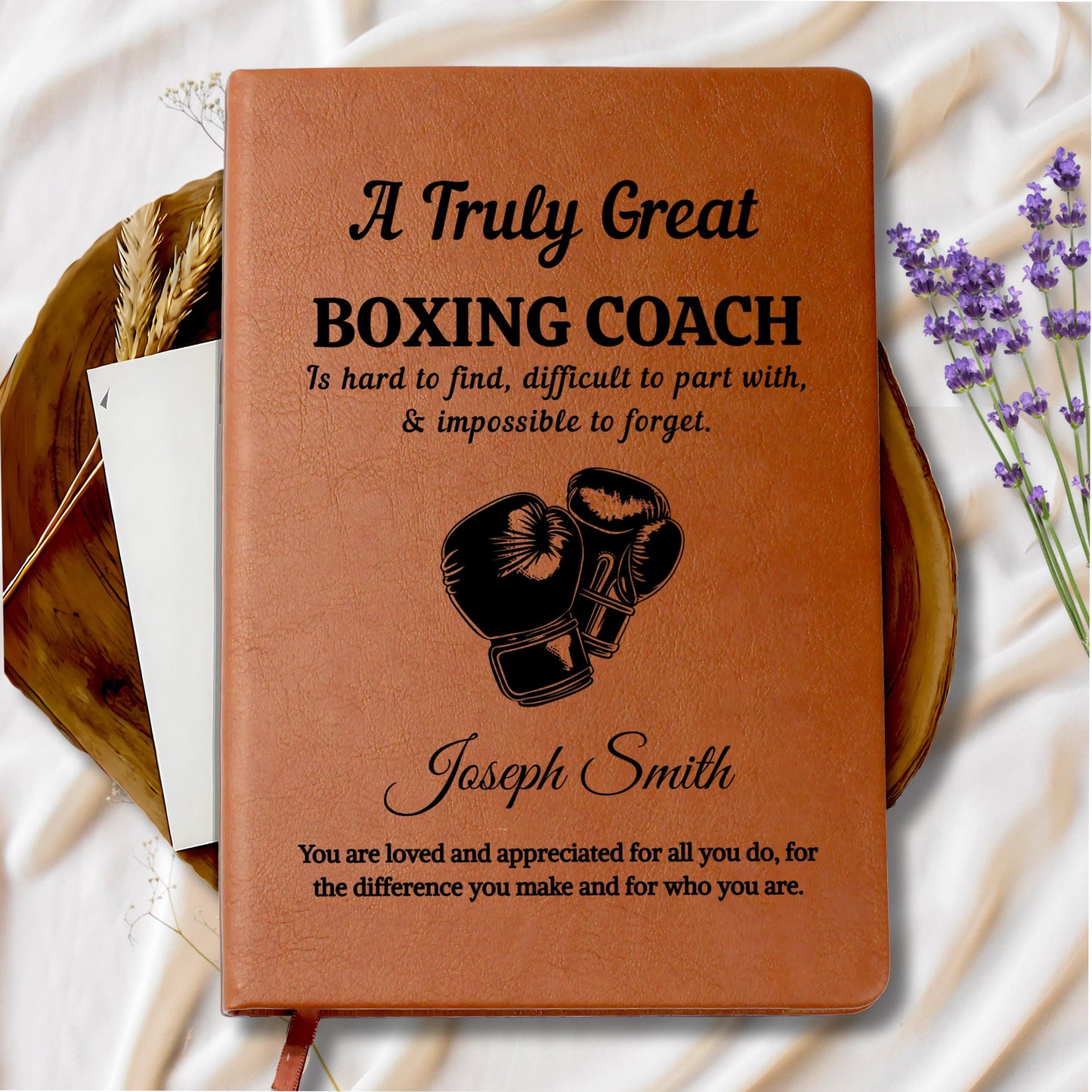 Boxing Coach Personalized Journal Gift – Appreciation – view 9