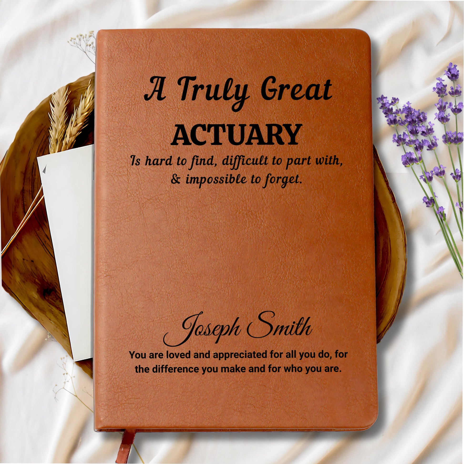 Actuary Gift Personalized Journal – Birthday – view 9