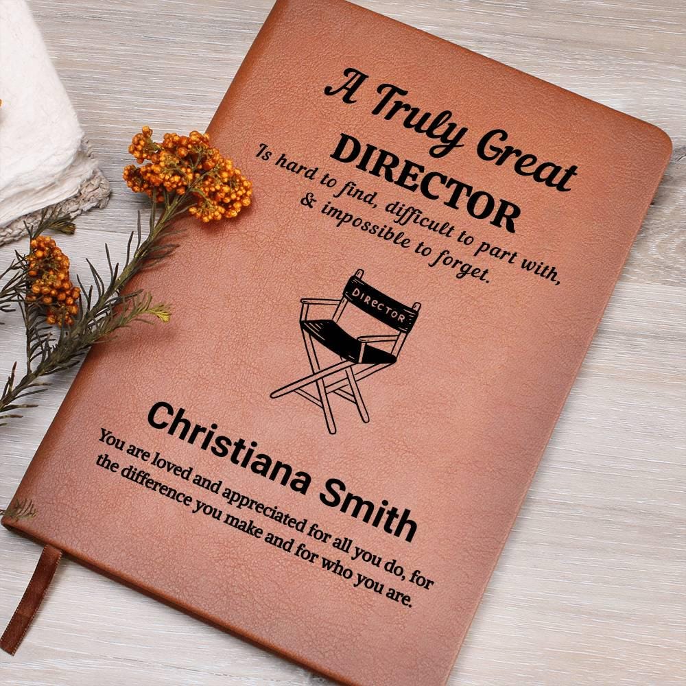 Film Director Personalized Journal – Gift for Filmmakers – Birthday