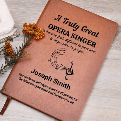 Opera Singer Personalized Journal – Christmas Gift for Opera Performer