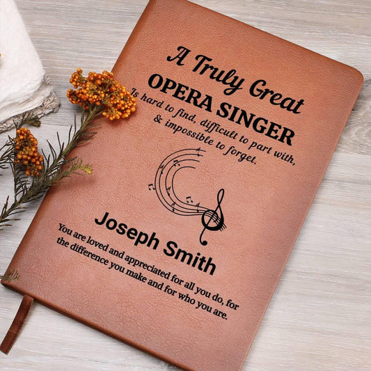 Opera Singer Personalized Journal – Christmas Gift for Opera Performer