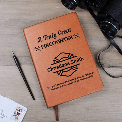 Firefighter Personalized Journal – Firemen Gift – view 8