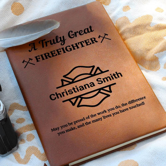 Firefighter Personalized Journal – Firemen Gift