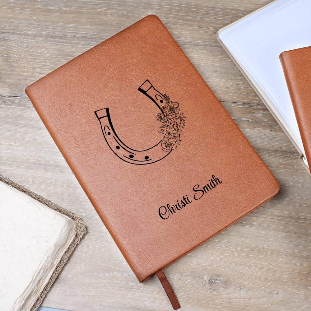 Horse Lover Gift Personalized Leather Journal – Gift for Equestrian – view 7
