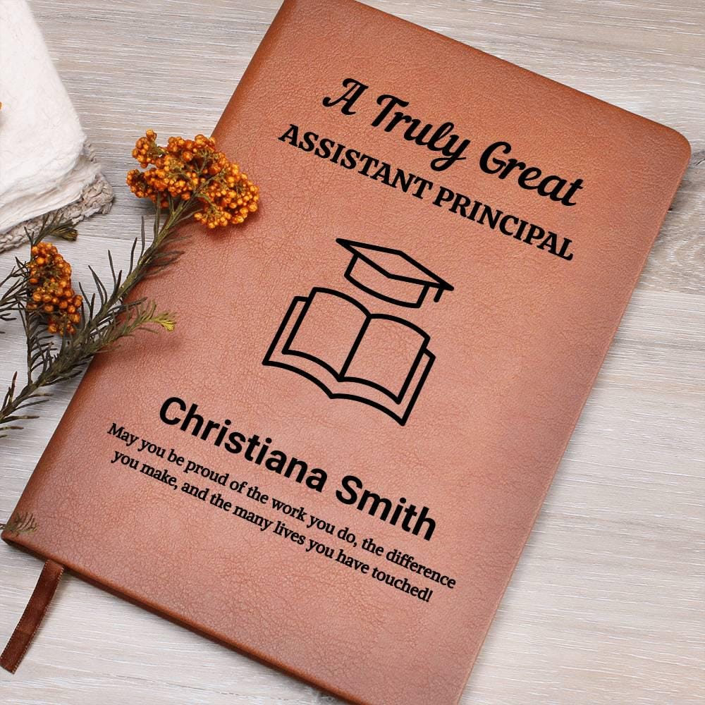 Assistant Principal Personalized Leather Journal – Promotion Gifts