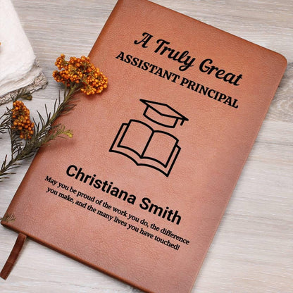 Assistant Principal Personalized Leather Journal – Promotion Gifts