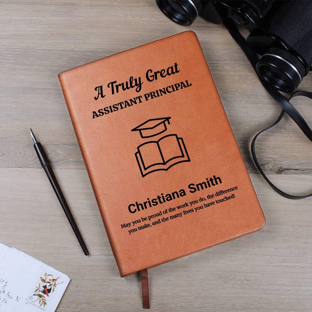 Assistant Principal Personalized Leather Journal – Promotion Gifts – view 2
