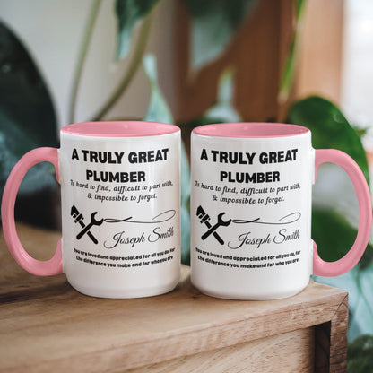 Personalized Plumber Mug – Plumbing Gifts – view 6