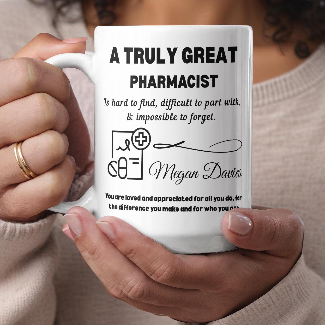 Personalized Pharmacist Mug – Pharmacy Graduation or Appreciation Gift