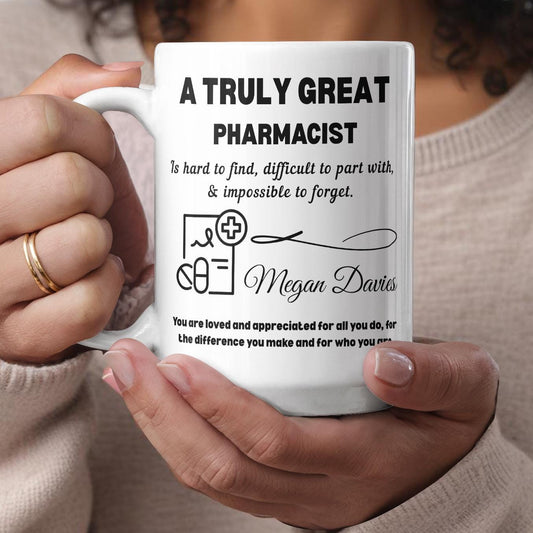 Personalized Pharmacist Mug – Pharmacy Graduation or Appreciation Gift