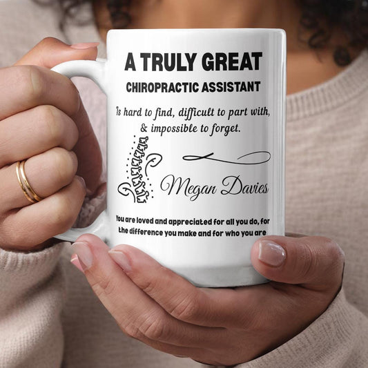 Chiropractic Assistant Personalized Color Accent Mug – Chiro Office