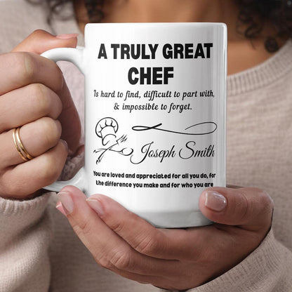Chef Gift Personalized Color Accent Mug – Culinary Gifts