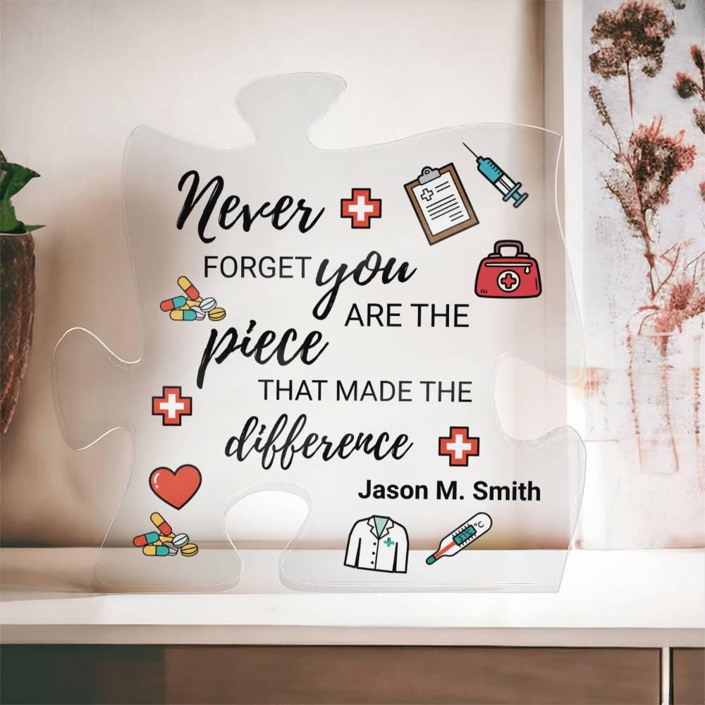 Doctor Retirement Gift Personalized Acrylic Puzzle – Doctor Graduation