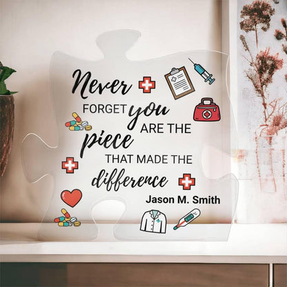 Doctor Retirement Gift Personalized Acrylic Puzzle – Doctor Graduation