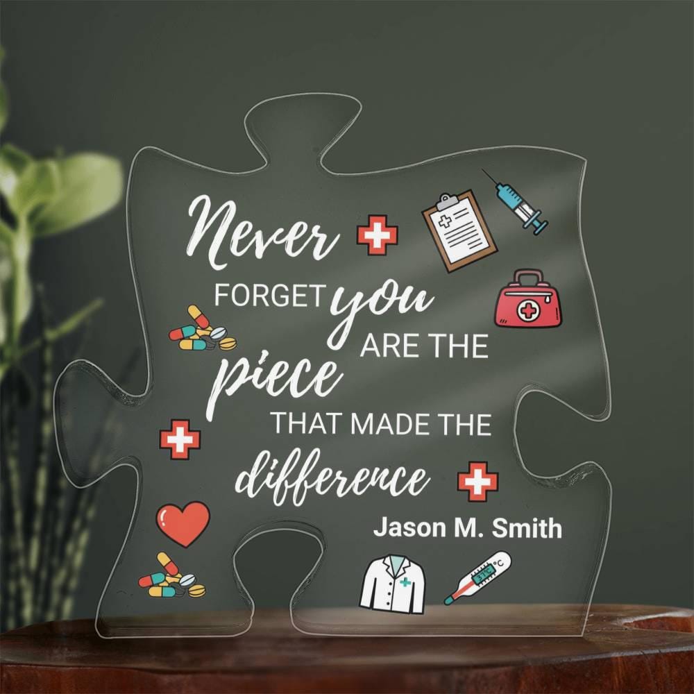 Doctor Retirement Gift Personalized Acrylic Puzzle – Doctor Graduation – view 3