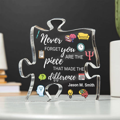 Psychologist Gift Personalized Acrylic Puzzle – Thank You Gift – view 3