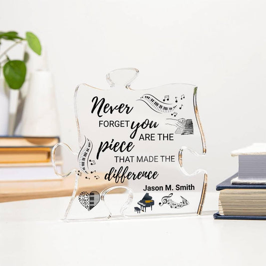 Custom Piano Gift Acrylic Puzzle – Player Gift – view 2