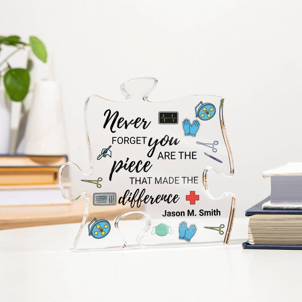 Surgeon Gift Personalized Acrylic Puzzle – Retirement Gift – view 3