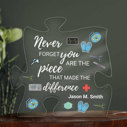 Surgeon Gift Personalized Acrylic Puzzle – Retirement Gift