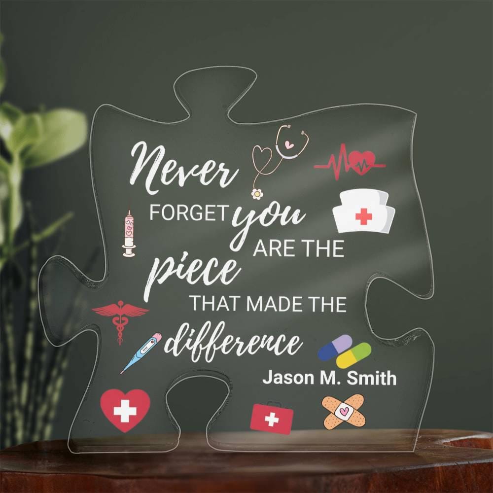 Nurse Retirement Gift Personalized Acrylic Puzzle – Registered Nurse – view 4