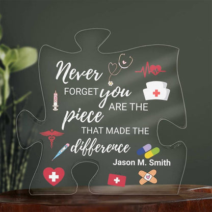 Nurse Retirement Gift Personalized Acrylic Puzzle – Registered Nurse – view 4