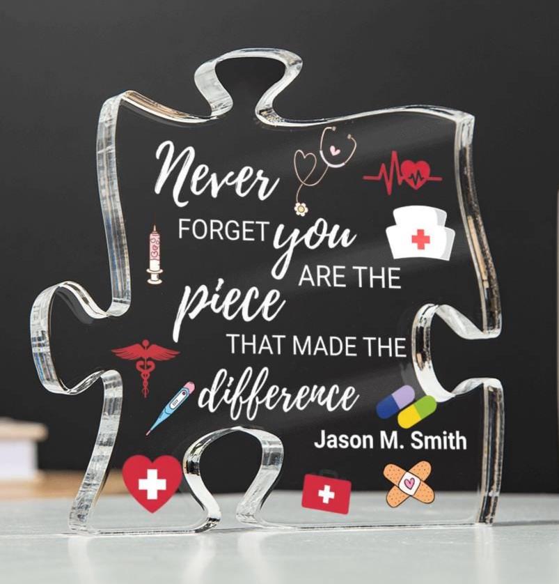 Nurse Retirement Gift Personalized Acrylic Puzzle – Registered Nurse