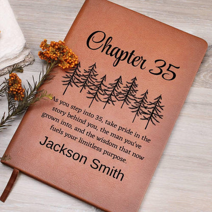 35th Birthday Gift Personalized Journal – Birthday Gift for Man – view 9