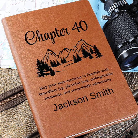 Forty Year Birthday Gift Personalized Journal – Man Birthday Gifts – view 2